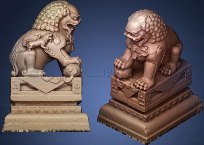 3D model Chinatown lion (STL)